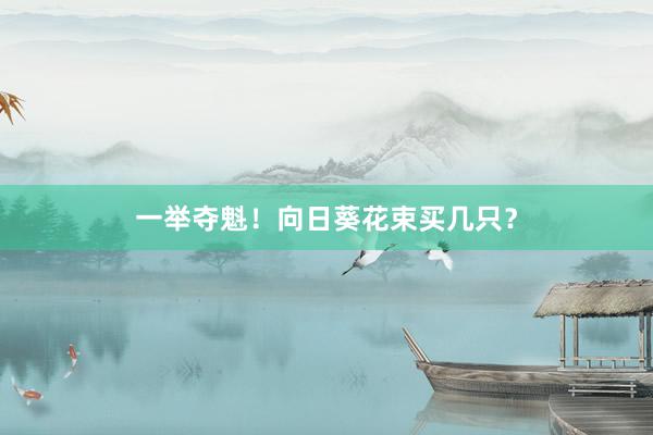 一举夺魁！向日葵花束买几只？