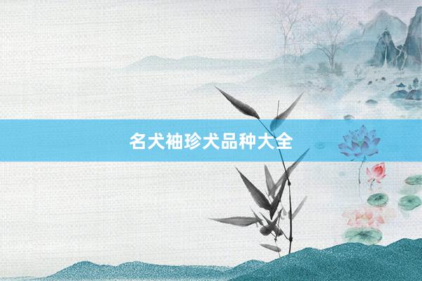 名犬袖珍犬品种大全